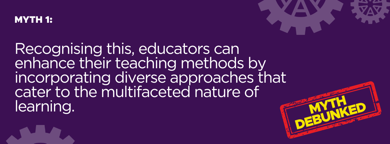 Myth 1 Learning Styles