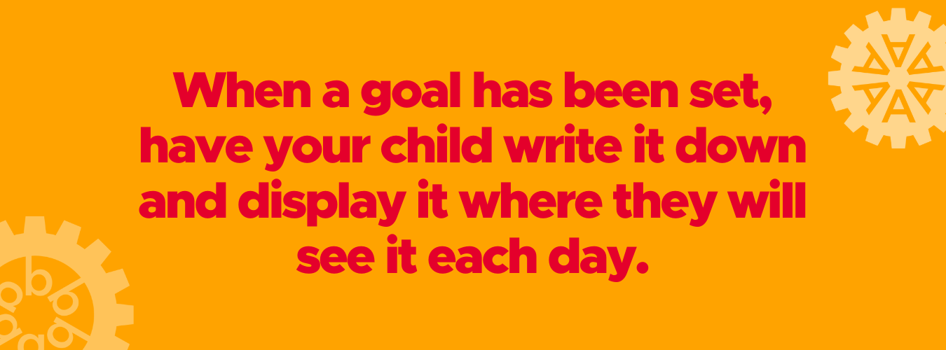 Set goals to use as motivation